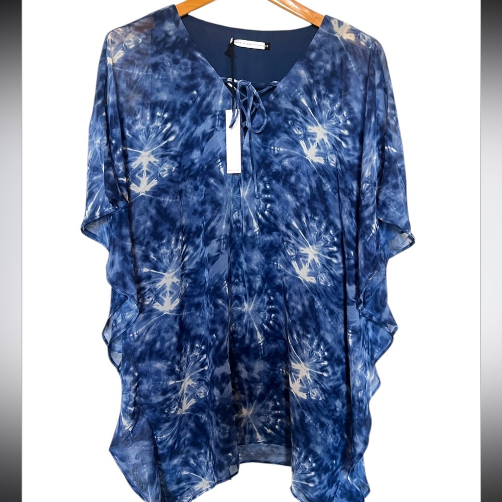 Three - Eighty- two - Lacey lace up caftan “tidal “ revolve nwt (oversized fit)